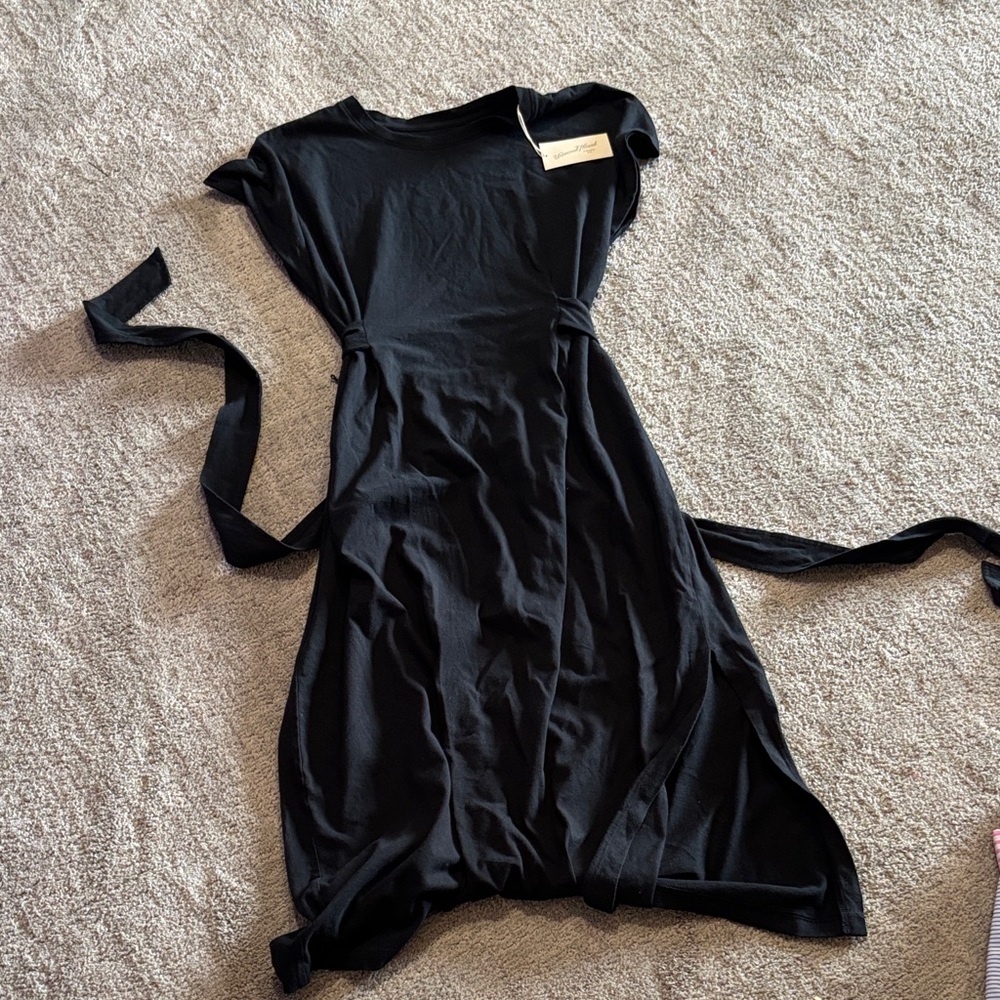 Universal Thread Asymmetrical Black Dress